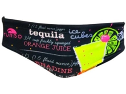 Slips para Homem TURBO Tequila Sunrise 2017 Preto para Natação (L)