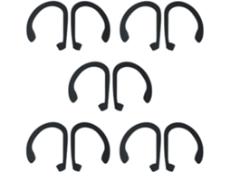 Crochets D ' Oreille Em Silicone Para Écouteurs Sans Fil 5 Pares Noir Anti - Dérapant Acessórios Para Casque