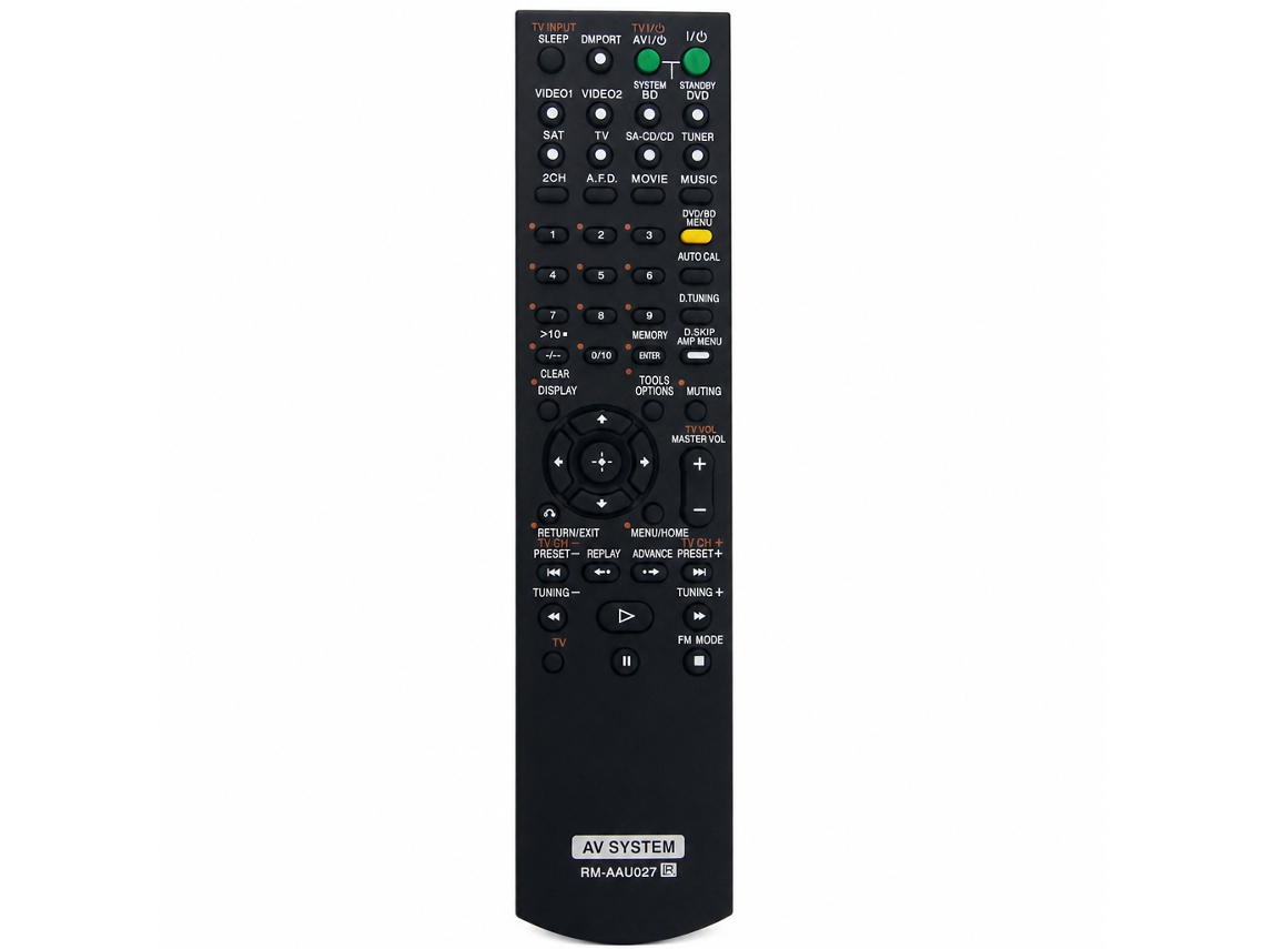 Comando À Distância Compatível Com Sistema Av Sony Rm-aau027 Com Controlo De Tv_dae