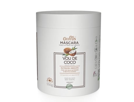 Mascara Capilar 1A-4C Nutrição Imediata Vou de Coco 550G GRIFFUS