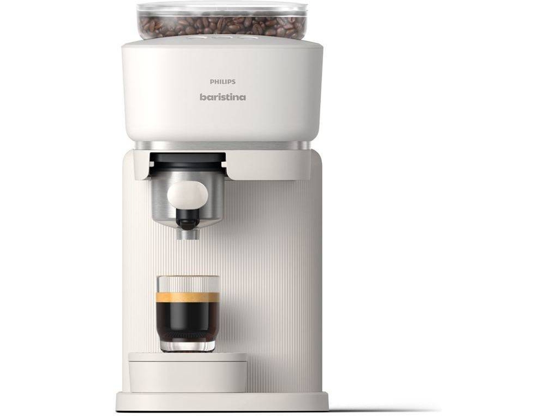 Máquina de Café Expresso PHILIPS BAR300/00 Baristin (Grão - 16 bar - Branco)