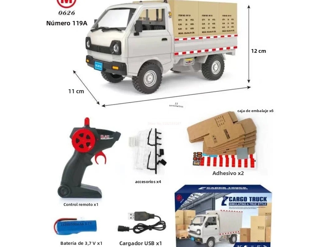 (119a) Caminhão De Controle Remoto - Brinquedo Elétrico De Controle Remoto - Presente De Aniversário