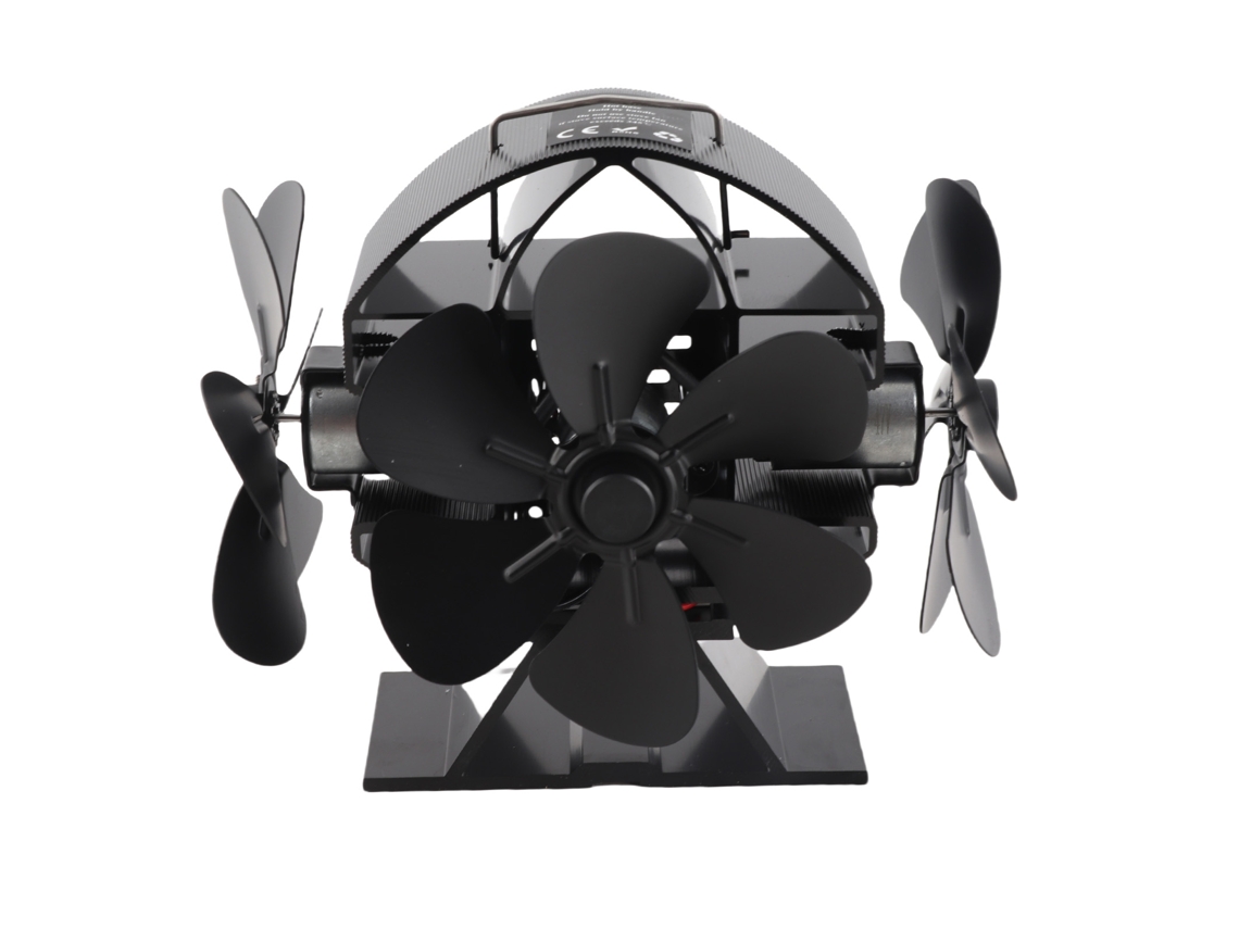 Ventilador de Fogão a Calor 3 Cabeças 18 Lâminas Primerox