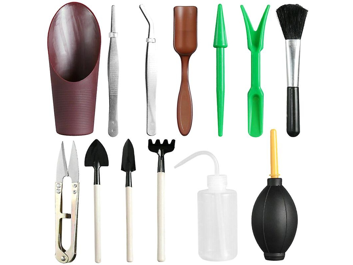 Mini Ferramentas De Plástico E Ferro Para Jardinagem
