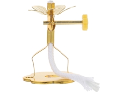 Suporte Para Lâmpada De Querosene Em Liga De Ouro Com Pavio Ajustável.