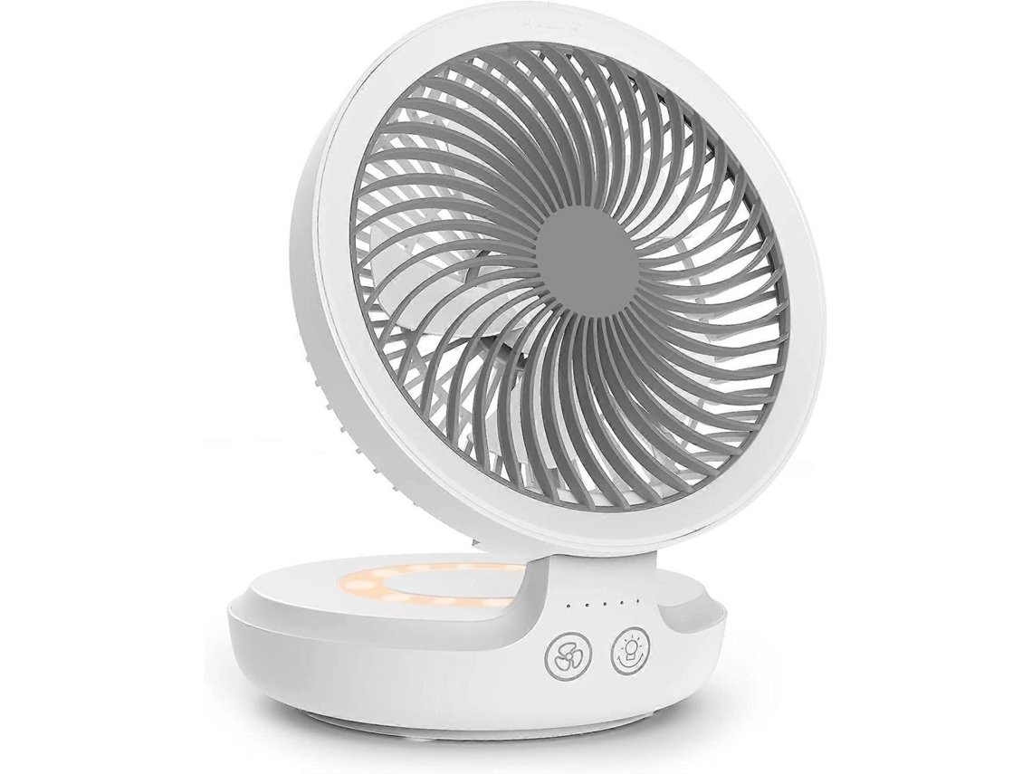 Ventilador de mesa MDUG com bateria de 4000mAh, 4 velocidades e oscilação de 120 graus