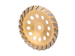 Disco De Esmeril Diamante Turbo Resistente À Oxidação Corte Suave 230mm Id 22mm Ouro Com Arandela
