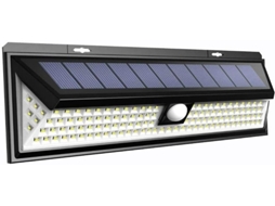 Luz Solar Led Para Áreas Externas Com Sensor De Movimento Ip65, 3 Modos De Iluminação, Holofote Led De Segurança Solar, 1 Pacote Zeuxo