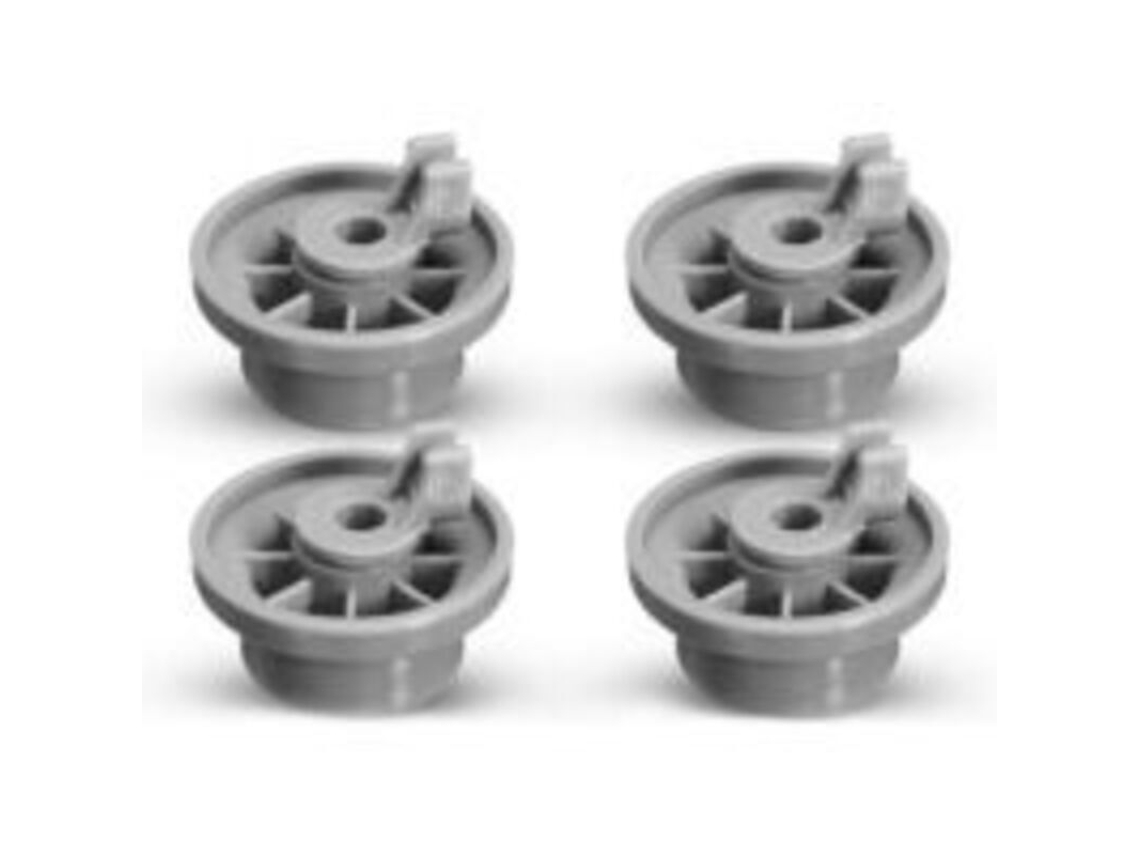 Conjunto de 8 Rodízios AQUAFORGE, para Cesto Inferior, compatível com Siemens e Bosch