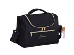 Bolsa Térmica Para Almoço, Ideal Para O Trabalho, Preta, Isolamento Para Alimentos, Portátil