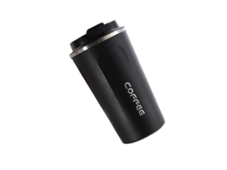 Caneca De Café Com Tampa De Aço Inoxidável, Feita De Silicone E Metal, Térmica E Portátil, Ideal Para Uso Externo.