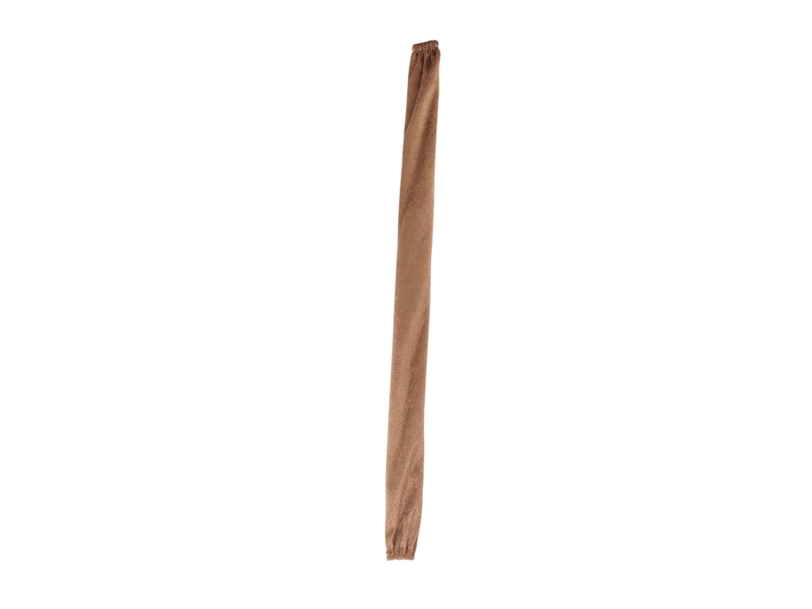 Rebe-cubre Cadena Antipolvo Tela Flanela 60cm Largo 5cm Ancho Con Cremallera Protector Marrón Claro