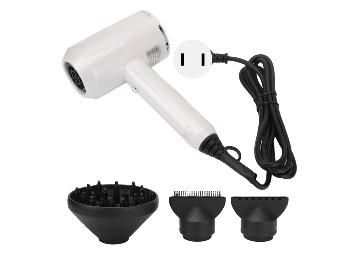 Secador De Cabelo Iônico 2000w De Alta Velocidade Com 2 Bicos Concentradores E Difusor Plugue Eu 220v