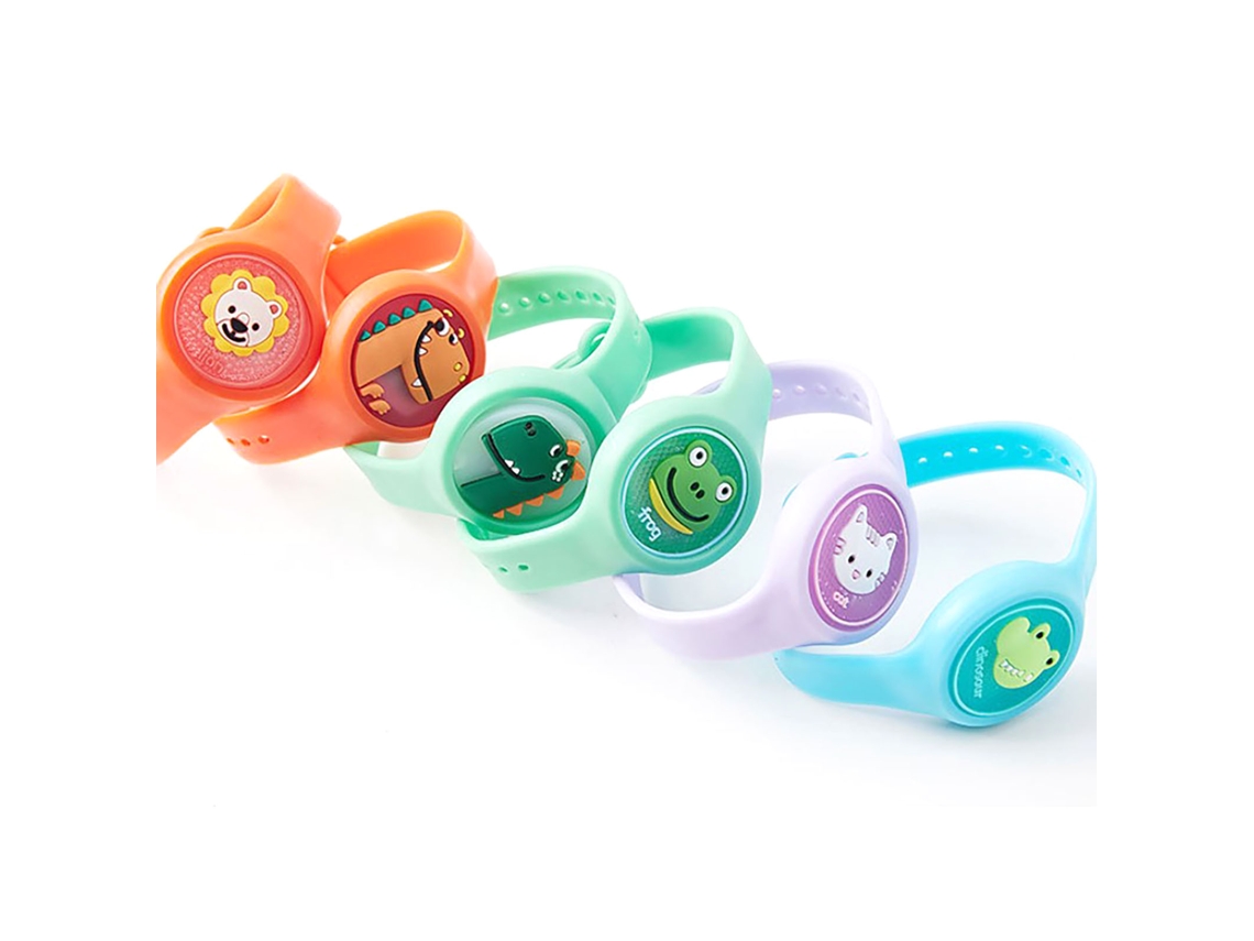 Pulseira Repelente Infantil LAXISCREED com Luz e Animais 8pcs