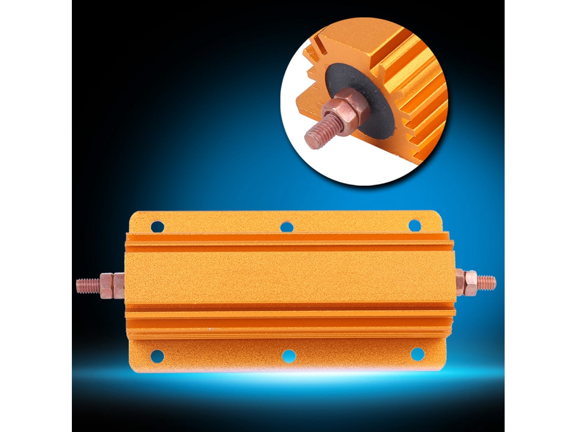 Resistor Rx24 200w 1r Shell Alumínio Ouro