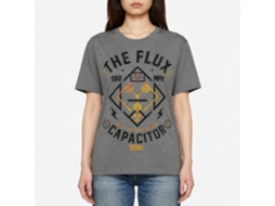 Rockinstone Back To The Future Movie Flux Streetwear Heather Graphite Adult T-shirt Size:l