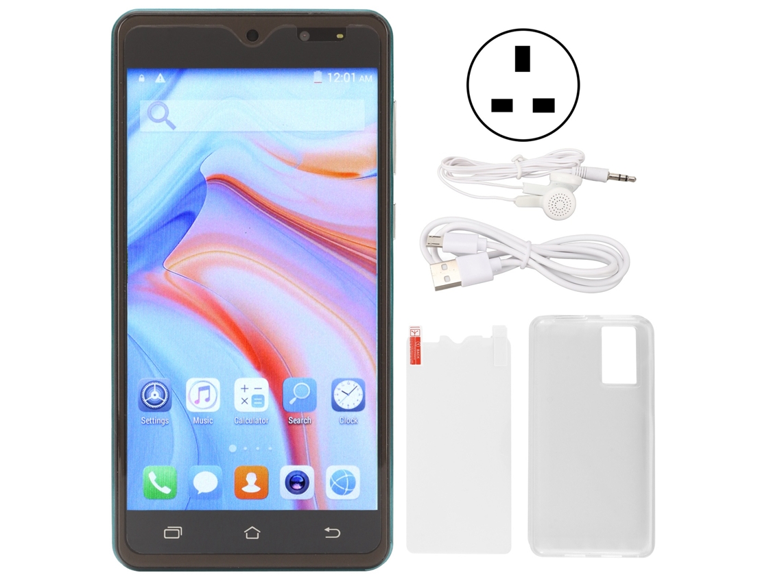 2026zentro-smartphone 5.0 Polegadas Android 11 2gb+16gb Octa Core 4800mah Wi-fi 2.4g/5g Uk Plug Verde
