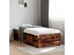 Vidaxl Estrado De Cama Carvalho Fumado 80 X 200 Cm