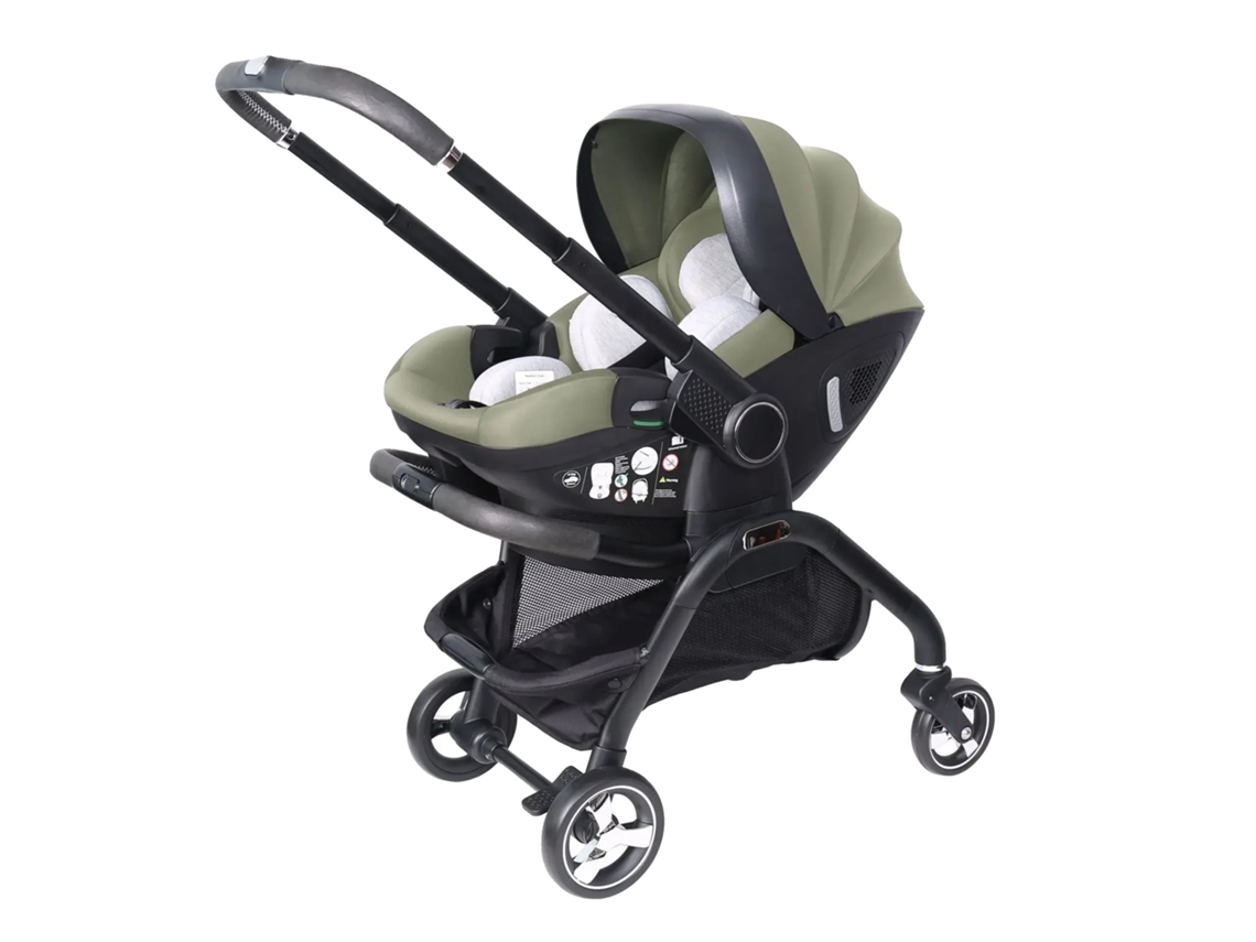 Carrinho De Bebê, Leve E Portátil, Design Dobrável, Verde