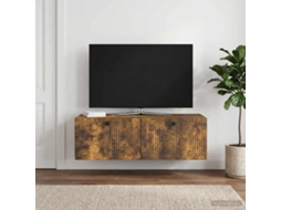 Vidaxl Gabinete De Tv De Parede Carvalho Fumado 98 X 41 X 30 Cm