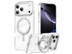 Capa Para Iphone 17 Pro Max Com Suporte Magsafe Fosco - Prata