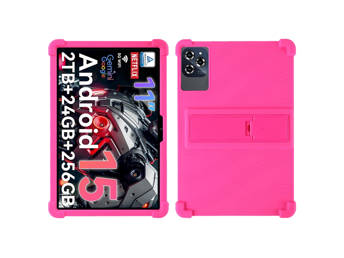Capa Para Tabwee W90/t90 11 Polegadas Com Suporte Resistente A Impactos Henten Home Fúcsia