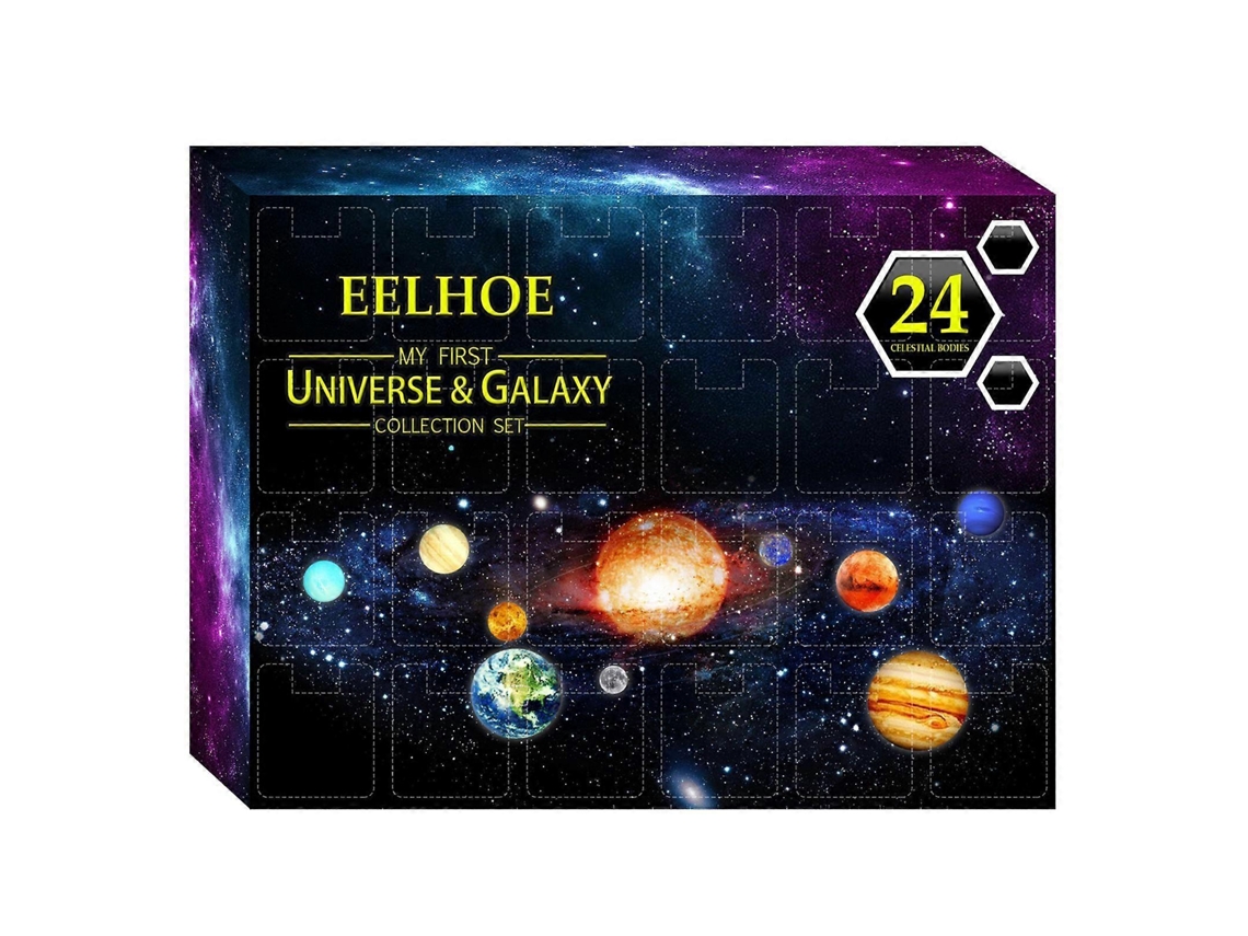 Caixa De Presente De Natal Com Calendário De Advento E 24 Ornamentos
