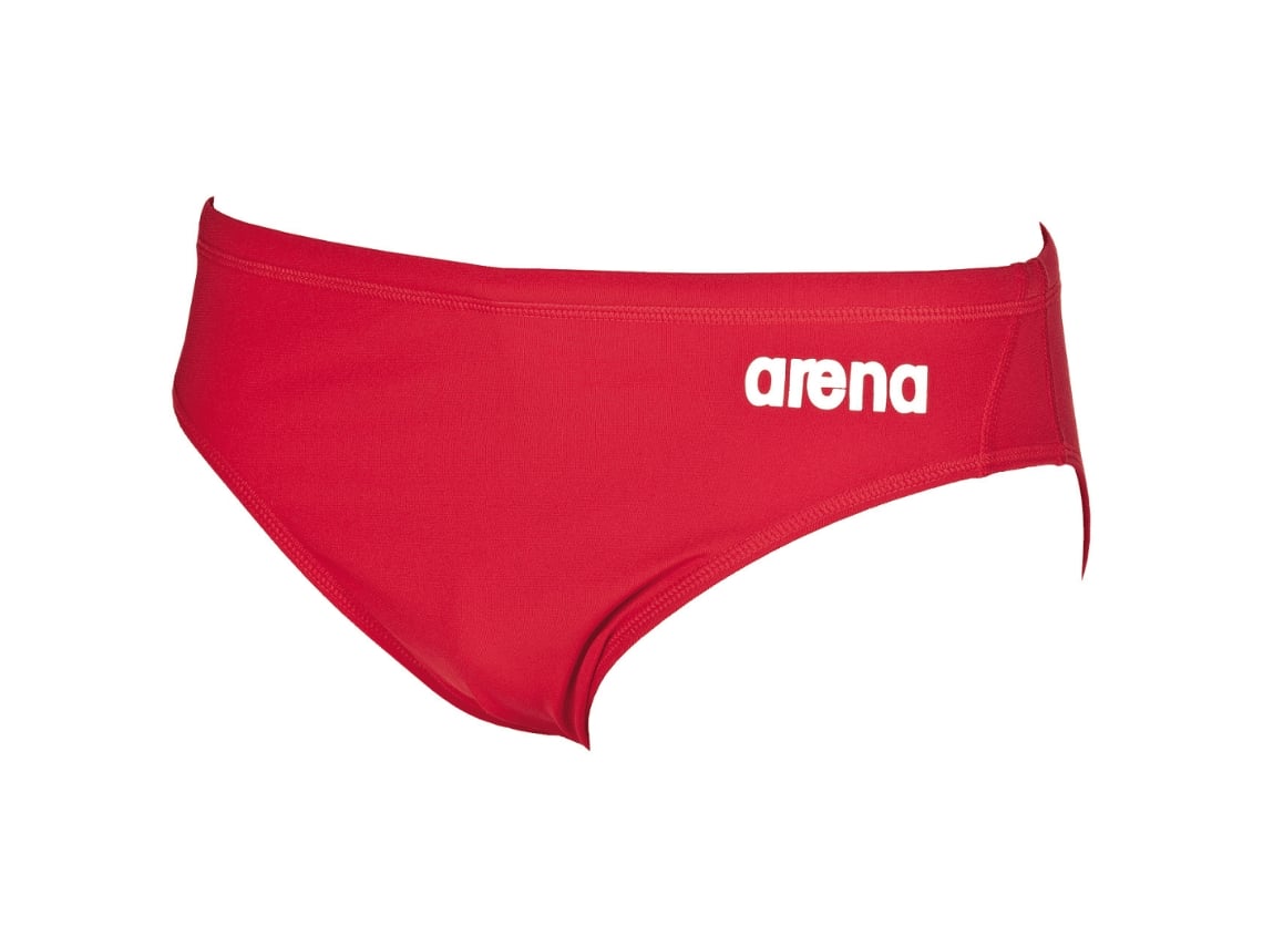 Team Swim Brief Solid Red Arena
