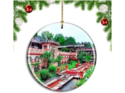 Vaulx Frae Secret Gardens Ornamento Pendente para Árvore de Natal - Coleção City Travel
