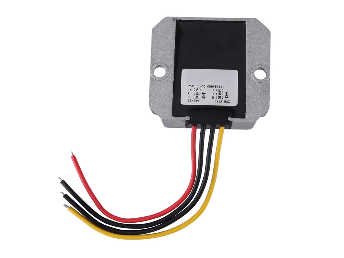 VYLARA Módulo Conversor De Energia Sem Isolamento, 12 V/24 V Para 5 V, 5 A, 25 W, Regulador De Tensão De Proteção Contra Sobrecorrente, Alta Eficiência À Pro