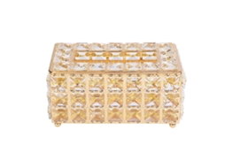 Porta caixas de papel higiênico multifuncional com design fashion dourado S/MARCA