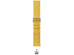 Pulseira Esportiva Amarela De Malha Com Fivela Para Apple Watch 38 40 41 42mm S9 S10 Ultra, Pulseira De Nylon Respirável