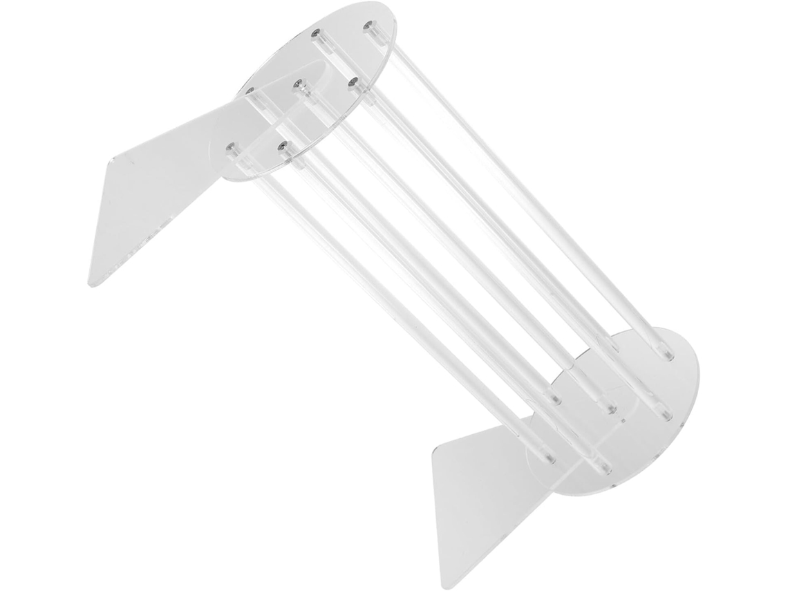 Suporte Giratório Organizador Em Acrílico Transparente Para Prendedores De Cabelo E Pulseiras.