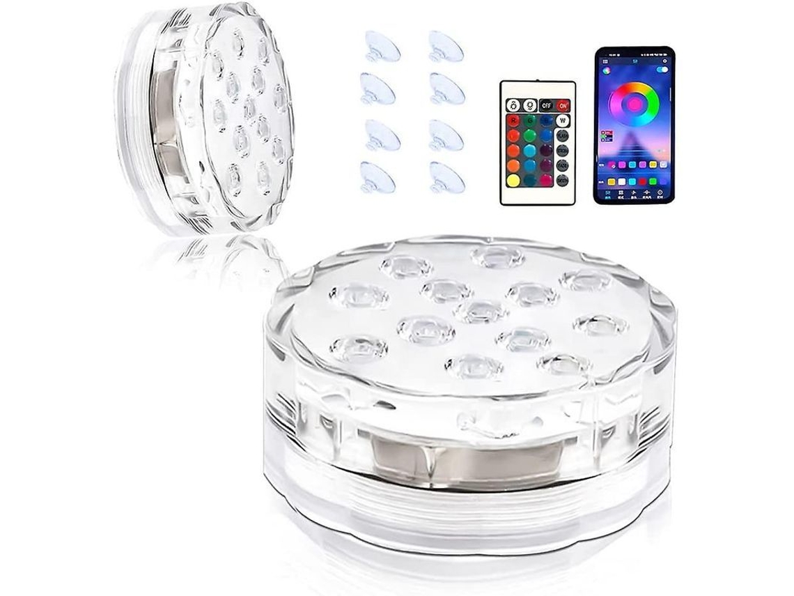 Nova Line luzes de Lagoa Led 13led 2pack Submersíveis com App e Controle Remoto
