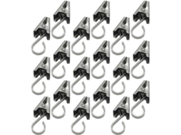 Conjunto De 100 Ganchos Com Presilhas Para Cortina Banheiro,