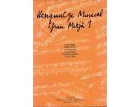 Livro Llenguatge Musical Grau Mitjà 1 de Ángels Arnaus (Catalão)