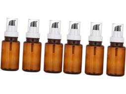 Conjunto De 6 Frascos Com Bomba Dosadora Para Óleos Essenciais, Frascos Cosméticos Portáteis E