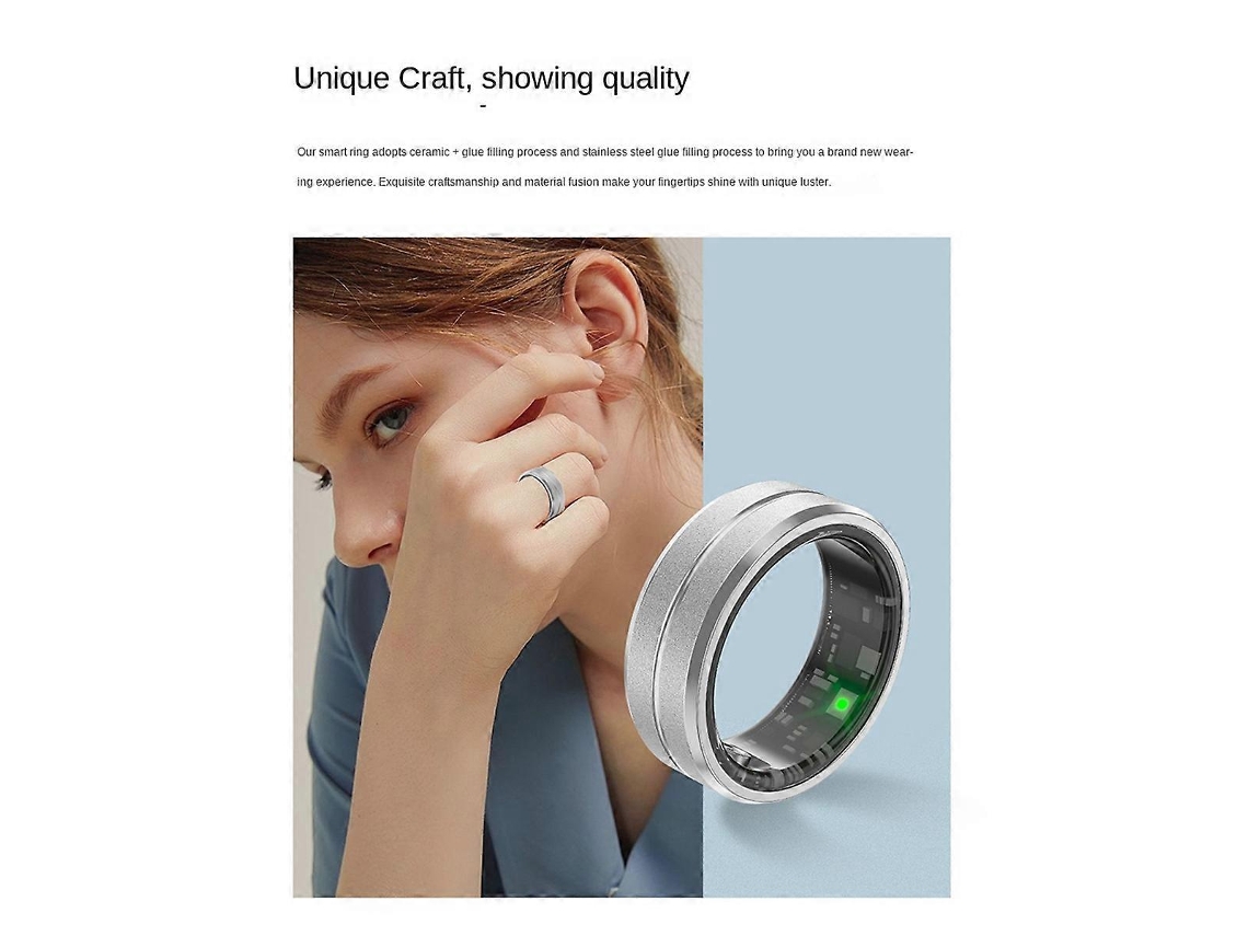 Anel Inteligente Multifuncional Bluetooth De 21,5 Mm, B