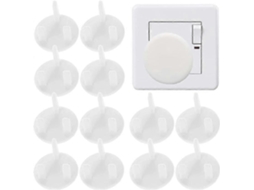 Protector de Tomacorrientes Blanco para Niños Seguridad Eléctrica Hogar Y Escuela Tapa Antiaccidental Abs Durable S/MARCA