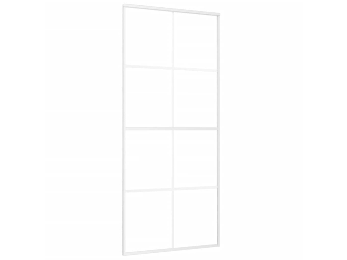Porta Deslizante Vidaxl Branco Vidro (90x205 Cm)