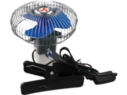Ventilador Silencioso Para Carro 12v/24v Com Grade Metálica, Design