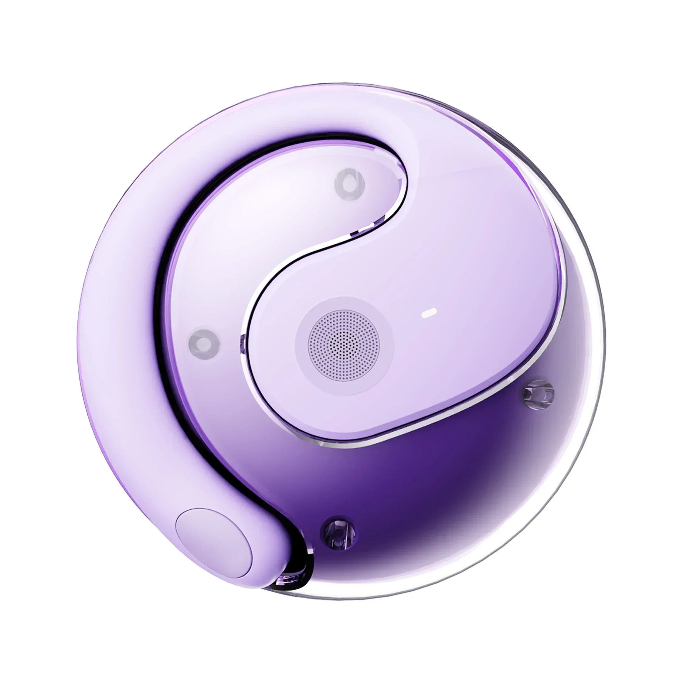 Fones de Ouvido com condução óssea MDUG Bluetooth, cancelamento de ruído e microfone (roxo)