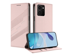 Capa De Celular Retrô De Couro Com Carteira Multifuncional Em Relevo