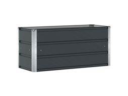 Conjunto 1 Floreira Vidaxl Antracite Aço (100 X 40 X 45 Cm)