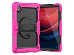 Capa Para Tablet Lurelia, Compatível Com Lenovo M9 9.0 Tb310 2023, Rosa, Tpu, Suporte Giratório, Proteção Antiquedas