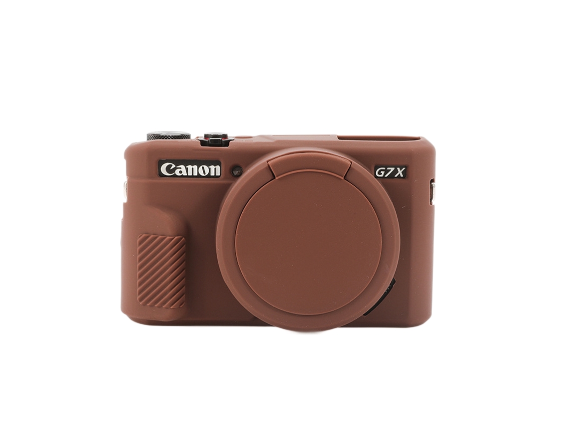 Capa protetora de silicone para Canon G7 X Mark II (marrom)