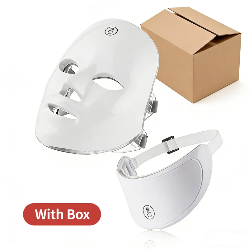 Dispositivo De Beleza Com Máscara Facial Led (1200mah), Para Uso Doméstico Em Cuidados Com A Pele E Spa Facial.