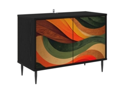 Vidaxl Gabinete Para Tv Bonn 69 X 33 X 50,5 Cm Carvalho Preto