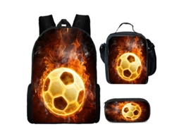 Mochila de futebol infantil, lancheira, mochila de estudante, mochila de futebol Aquaforge perfeita