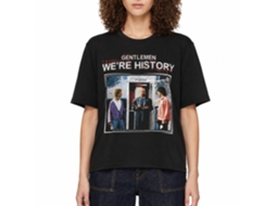 Rockinstone Bill And Ted Were History Color Black Adult T-shirt Size:xl